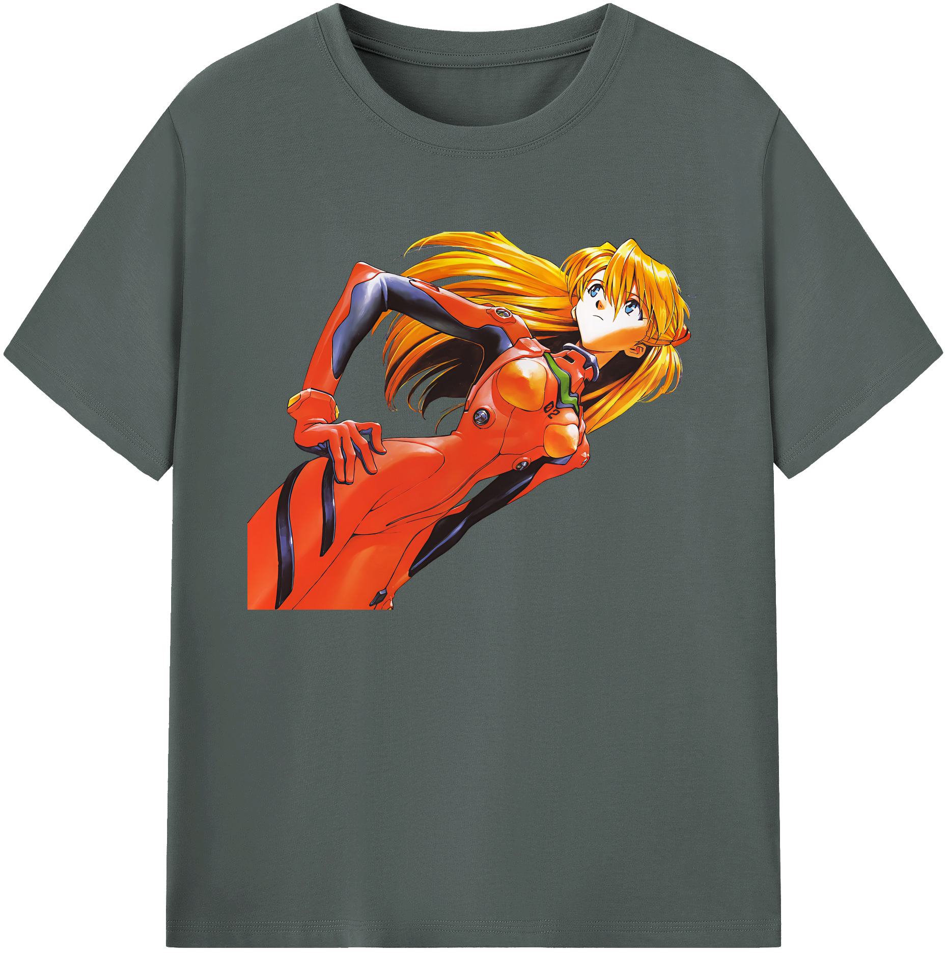 （画像用） EVA 新世紀エヴァンゲリオン 綿100％ メンズ半袖Tシャツ｜肌触りやわらか＆通気性